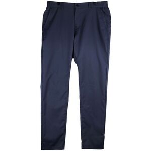 Jack Archer Jetsetter Tech Pants Mens 34x32 Deep Blue Slim Straight Chino Travel